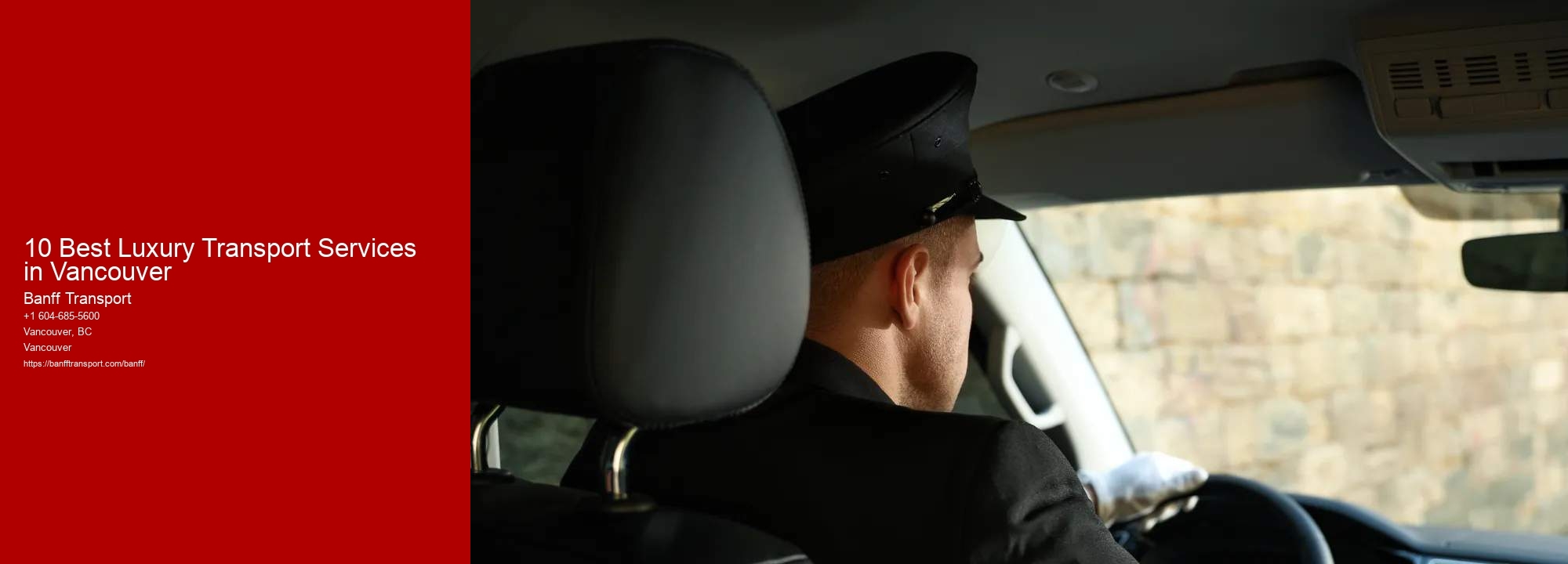 10 Best Luxury Transport Services in Vancouver