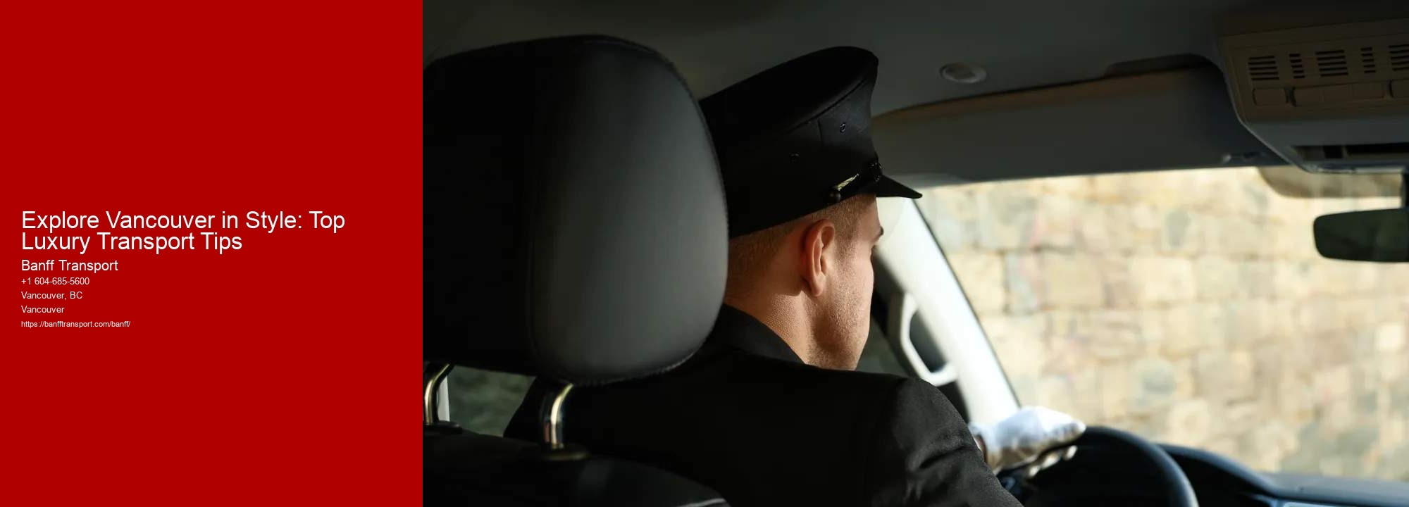Explore Vancouver in Style: Top Luxury Transport Tips