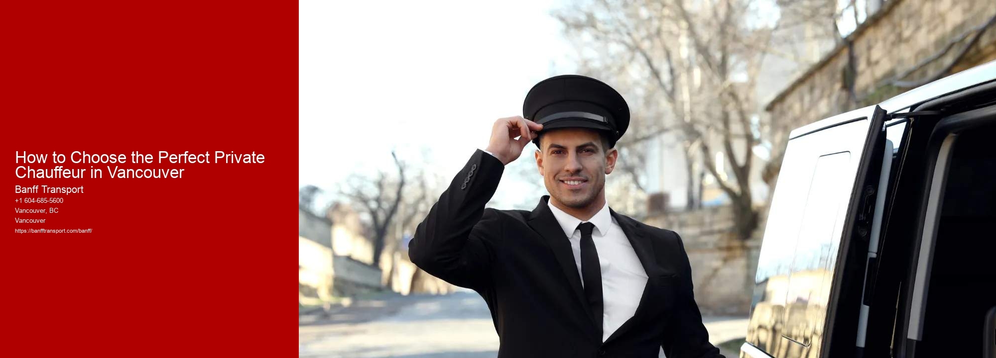 How to Choose the Perfect Private Chauffeur in Vancouver