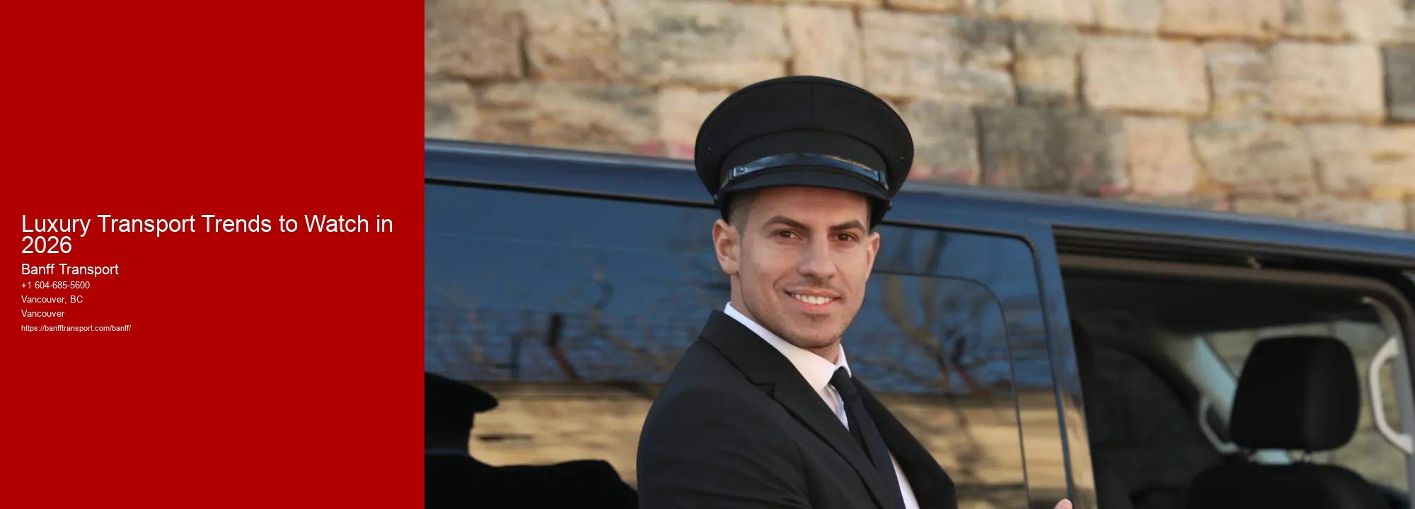 Luxury Transport Trends to Watch in 2026