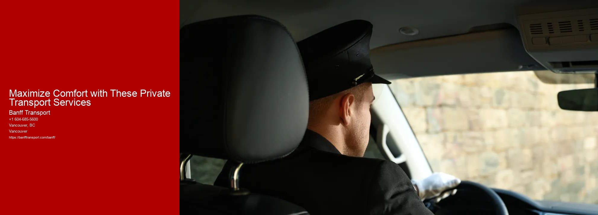 Maximize Comfort with These Private Transport Services