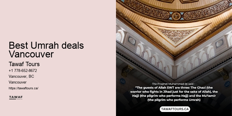 Umrah Packages from Vancouver deals to Mecca