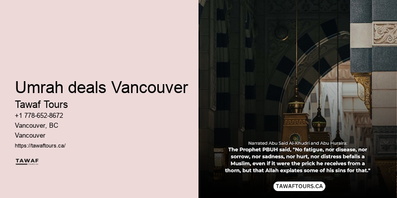 Vancouver Umrah travel packages specials