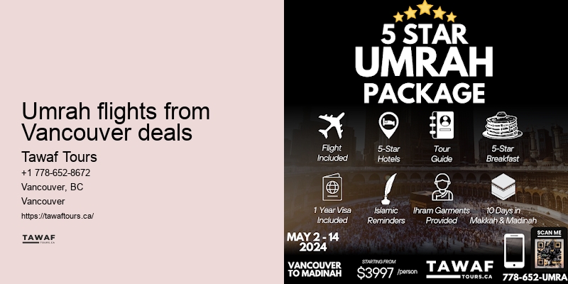 Umrah Packages Vancouver with Ziyarat