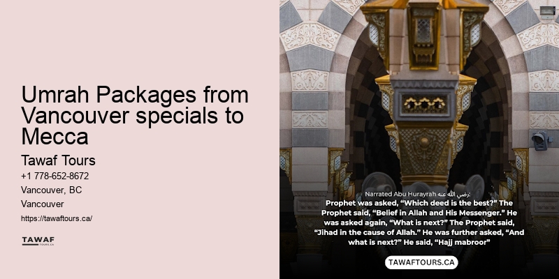 Vancouver Umrah tours specials