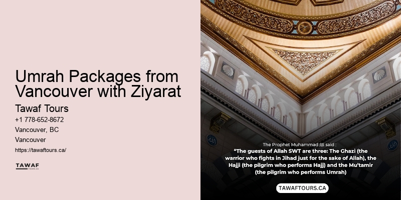 Umrah Packages from Vancouver to Mecca
