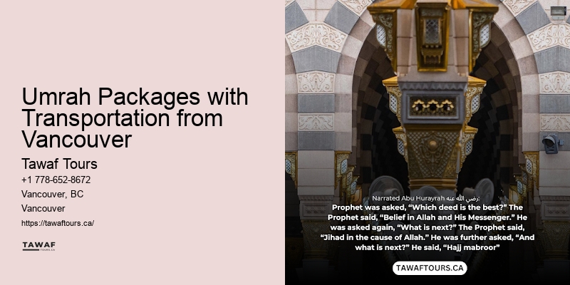 Vancouver Umrah flights packages to Mecca