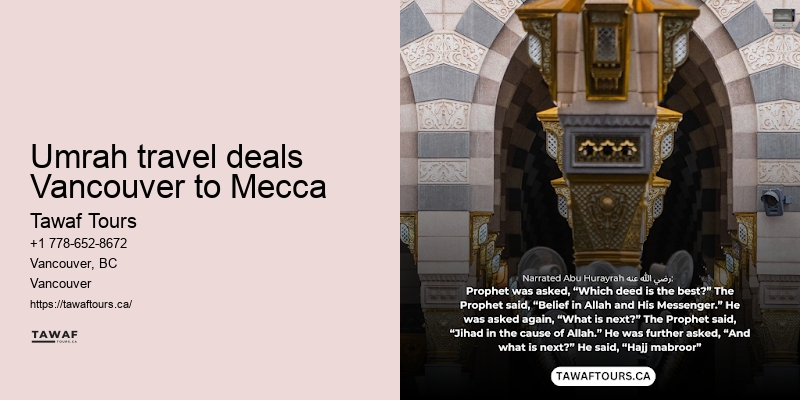 Umrah travel deals Vancouver