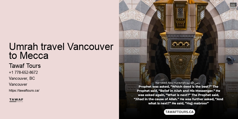 Umrah flights from Vancouver