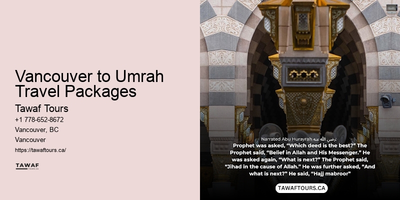 Affordable Umrah travel packages from Vancouver