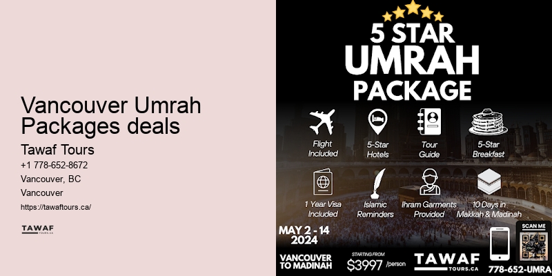 Vancouver Umrah travel specials