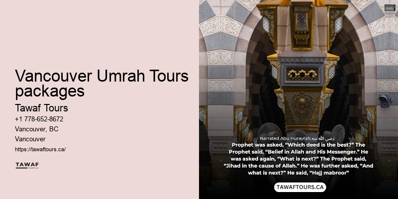Umrah Packages Including Shopping Tours Vancouver