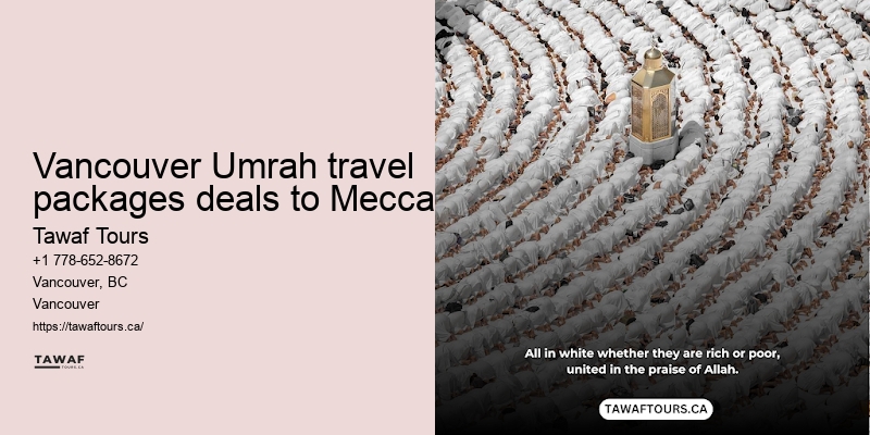 Umrah Packages from Vancouver deals to Mecca