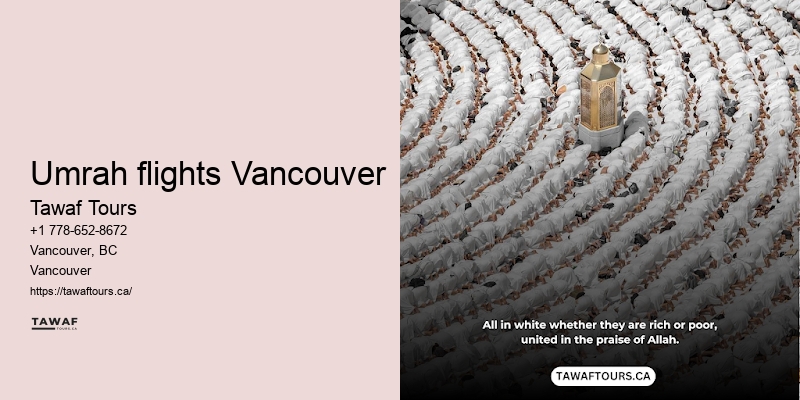 Umrah Packages from Vancouver specials to Mecca