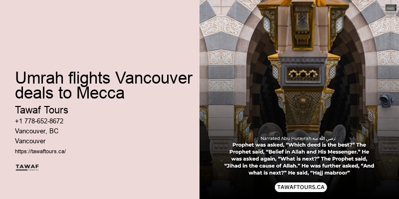 Umrah Packages Including Sightseeing Vancouver