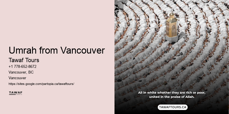 Umrah Packages from Vancouver City