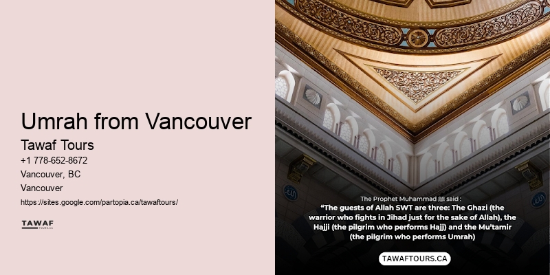 Umrah Packages with Luxury Stay Vancouver