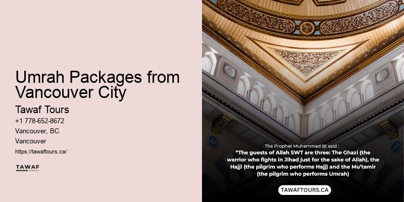 Umrah Packages Vancouver flights