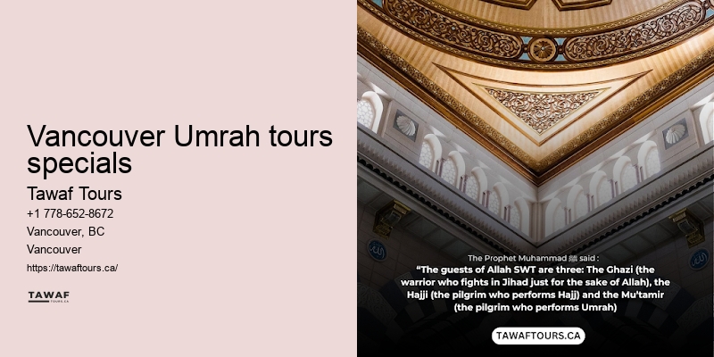 Umrah Packages Including Wine Tours Vancouver