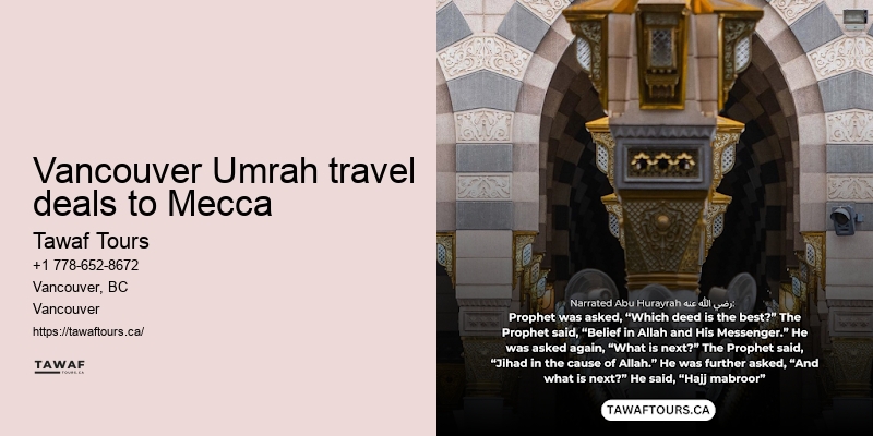 Vancouver Umrah tours specials