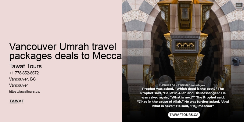 Umrah Packages Including Flights Vancouver
