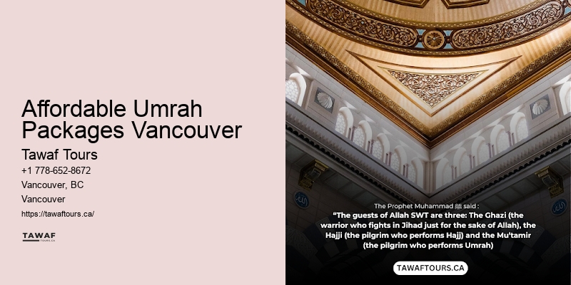Customized Umrah Packages from Vancouver