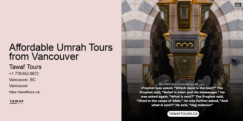 Customized Vancouver Umrah Travel Packages