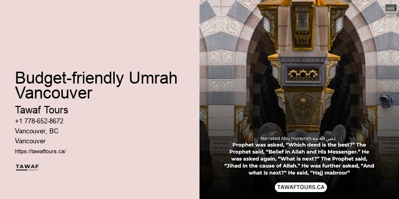 Vancouver Umrah travel budget