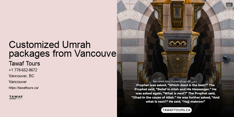 Tawaf Tours Vancouver Umrah accommodation deals