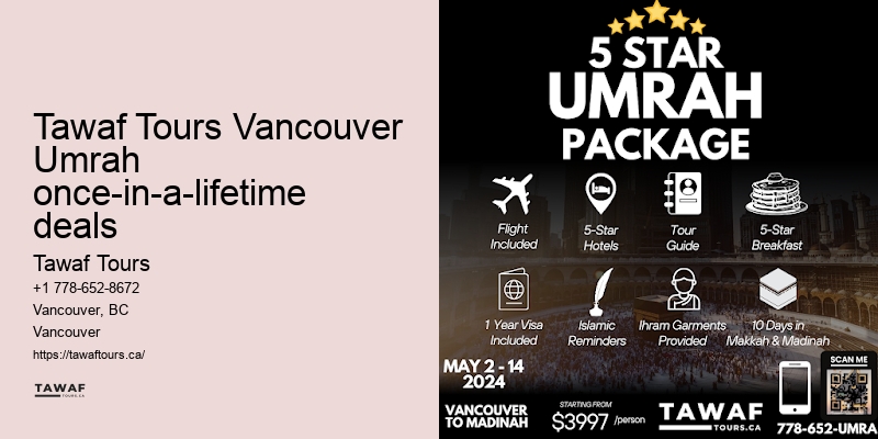 Vancouver Umrah travel package value