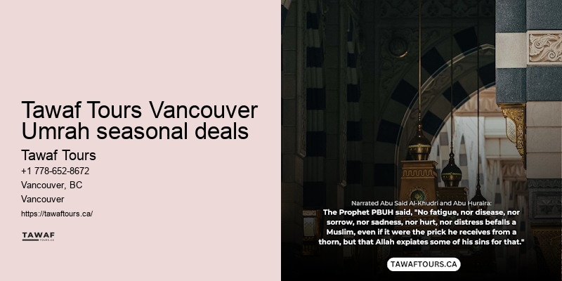 Vancouver Umrah travel calendar