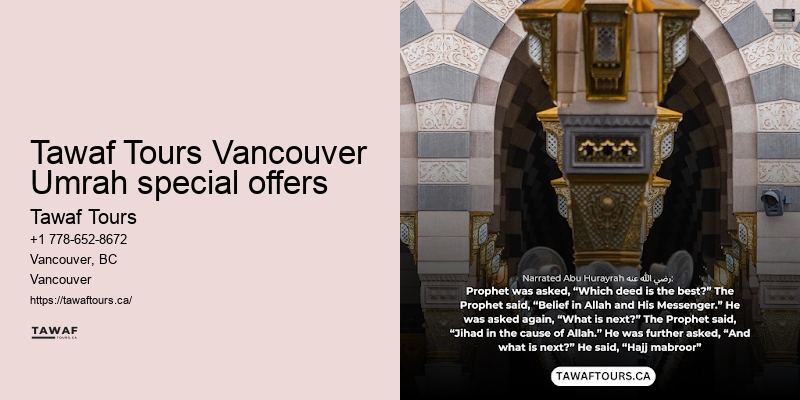 Tawaf Tours Vancouver Umrah package selection