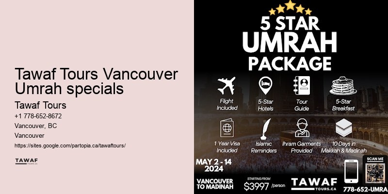 Vancouver Umrah package pricing analysis