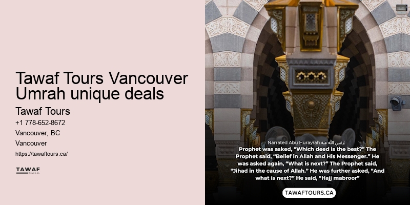 Vancouver Umrah pilgrimage journey consultant
