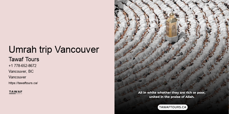 Vancouver Umrah visa requirements