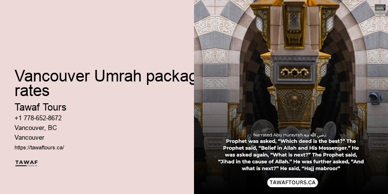 Vancouver Umrah pilgrimage travel
