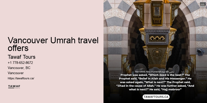 Tawaf Tours Vancouver Umrah travel booking transparency
