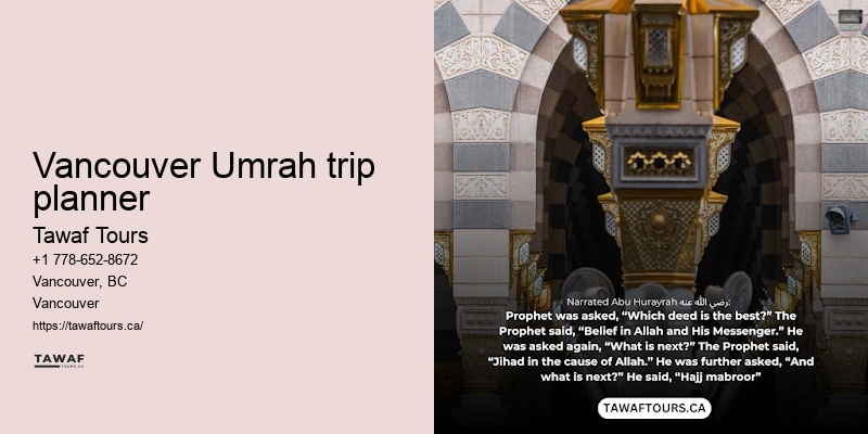 Tawaf Tours Vancouver Umrah travel packages