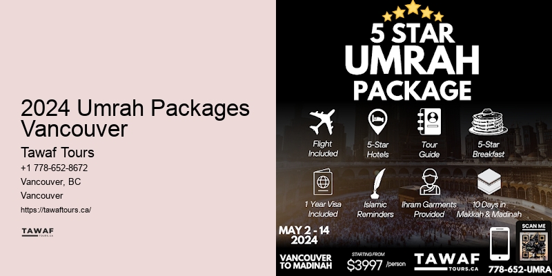 2024 Umrah Packages Vancouver Religious Travel Deals