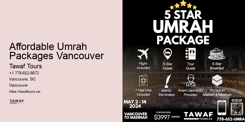 Affordable Umrah Packages Vancouver Umrah Tailored Tours