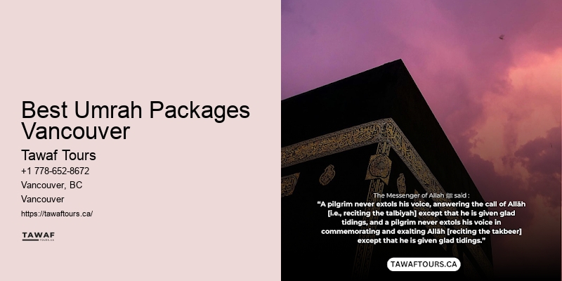 Best Umrah Packages Vancouver VIP Umrah Packages