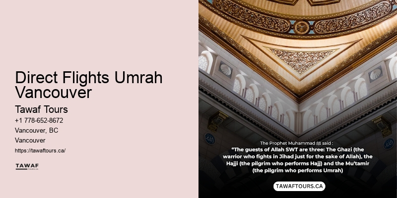 Umrah Holiday Deals Direct Flights Umrah Vancouver