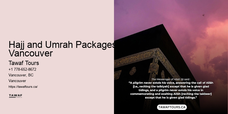 Umrah Package Bookings Hajj and Umrah Packages Vancouver