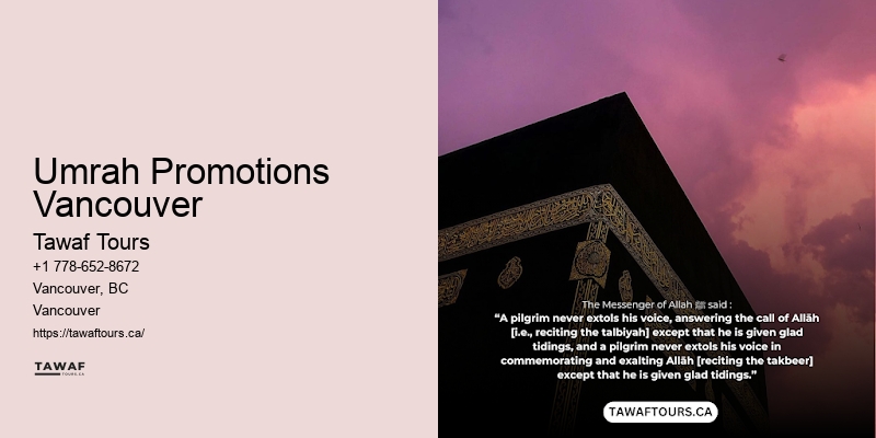 Umrah Promotions Vancouver Affordable Umrah Options